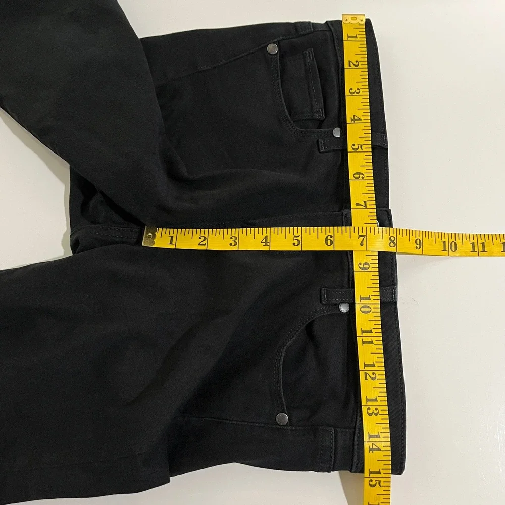 Paige Skyline Verdugo Ultra Skinny Jeans Size 26 Mid-Rise Black Stretch Denim